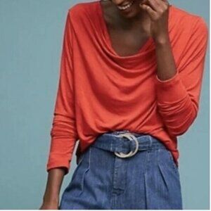 Anthropologie Dolan Kirby Cowl Neck Top Size S